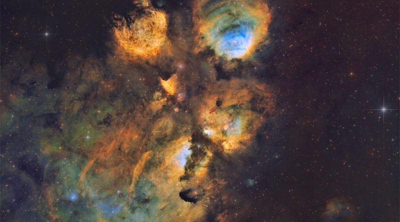 NGC 6334 : La nébuleuse de la patte du chat